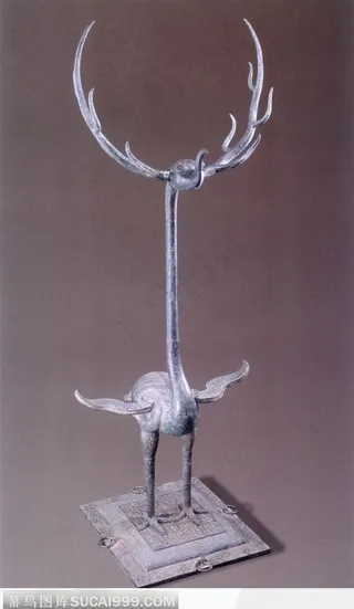 传统装饰物-青铜仙鹤