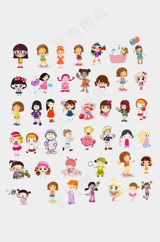 卡通女孩人物