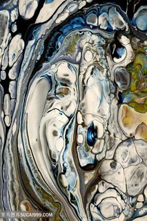 抽象水彩艺术画