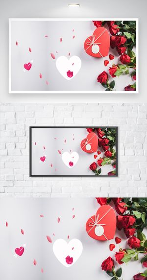 大气花朵图片背景设计