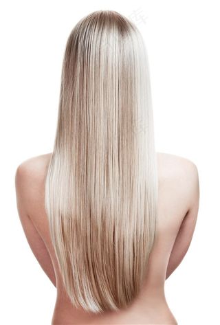 直发造型的性感美女高清图片