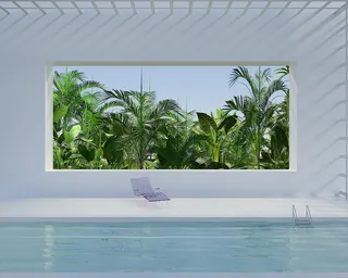 夏季游泳池背景