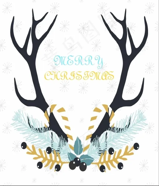 圣诞节素材ai矢量模版下载