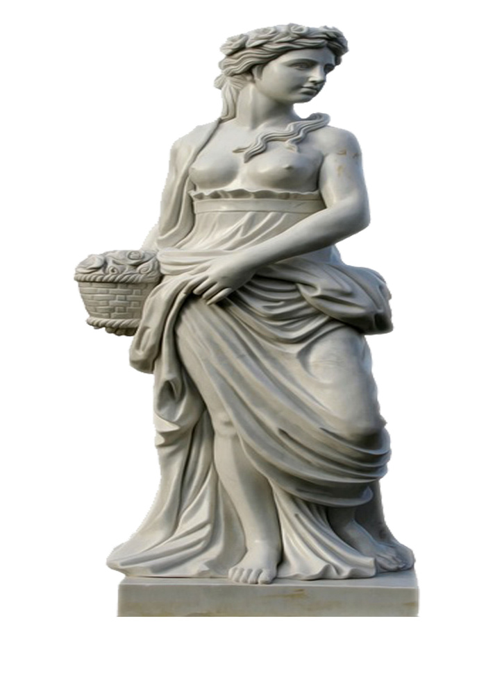 雕塑素材psd模版