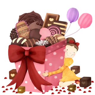 礼盒甜品卡通