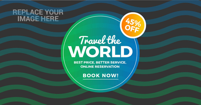 设计广告销售旅游横幅素材