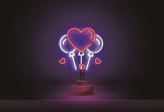 简洁霓虹灯设计图片