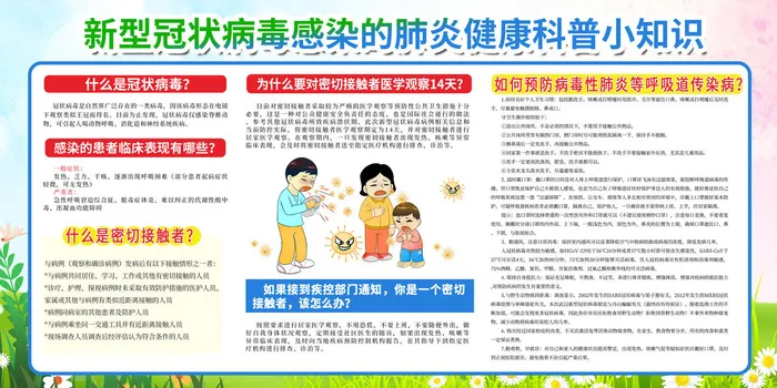 创意德尔塔新冠疫情防控宣传展板psd模版下载