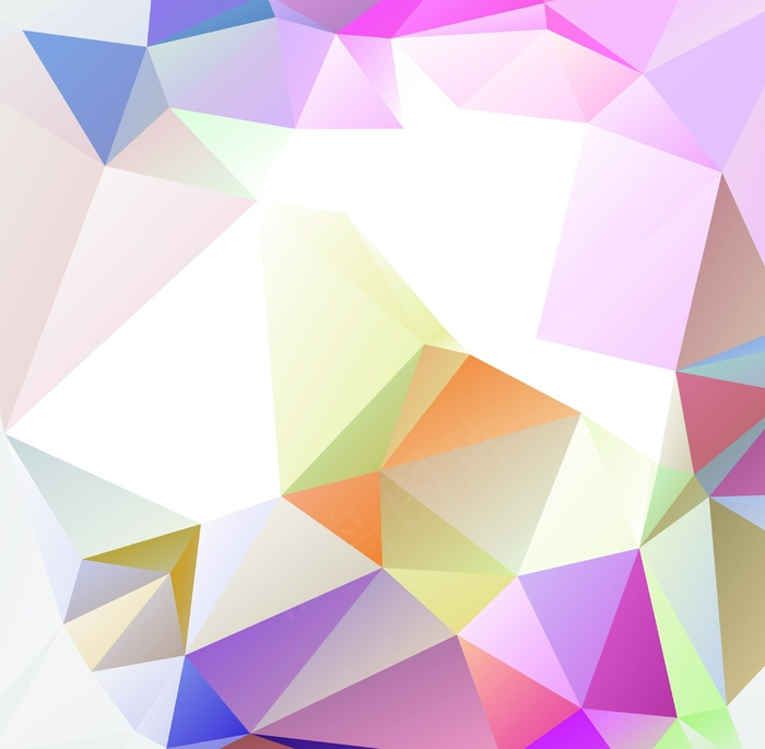 炫彩几何图形背景 几何艺术设计 多边形背景图片