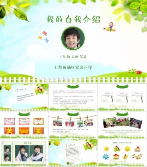 自我介绍PPT模板ppt模版预览图