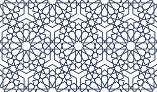 古典线条底纹蓝色设计背景