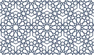 古典线条底纹蓝色设计背景