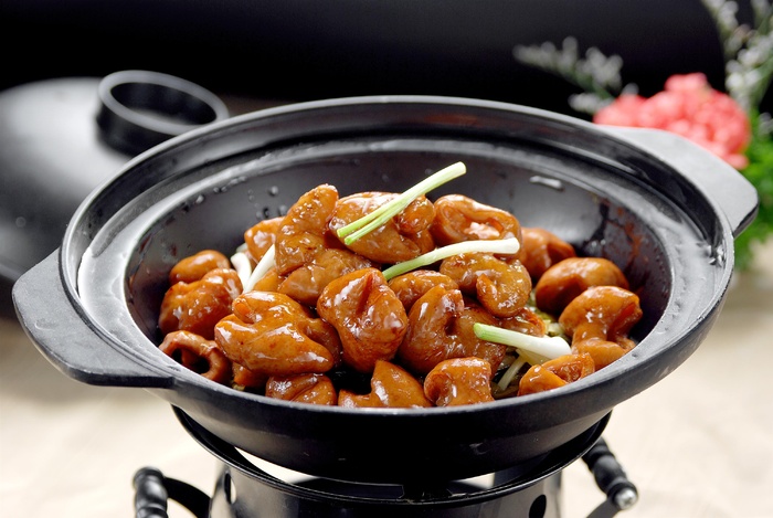 石锅煲类火锅川菜特色菜三杯节节香