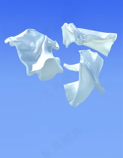 白色漂浮的衣服