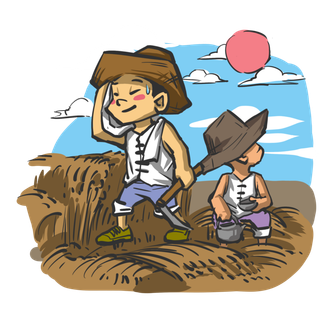 五一劳动节农民劳动场景