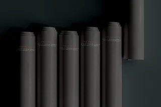 高端暗黑文具类文创VI样机模板