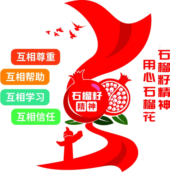 民族团结文化墙cdr矢量模版下载