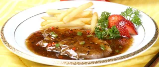 29 美式黑椒羊背骨 桥东大酒店