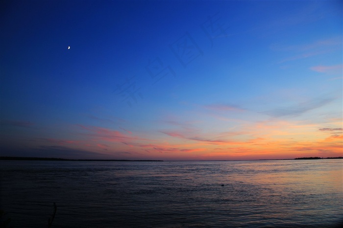 醉美海洋夕阳美景素材