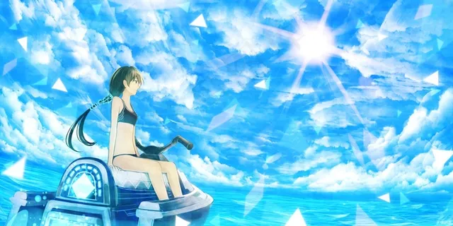 878蓝天大海少女