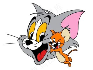 彩色动漫猫和老鼠图片