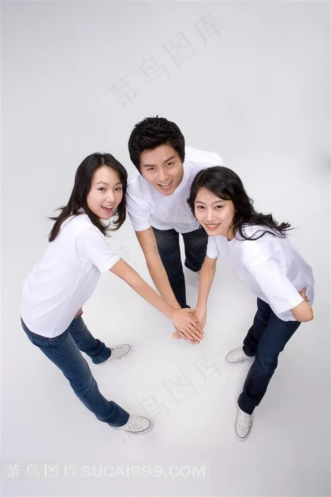 都市青年男女摄影素材