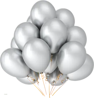 银色活动气球