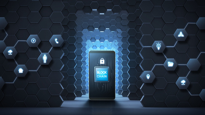 区块链互联网科技数据背景