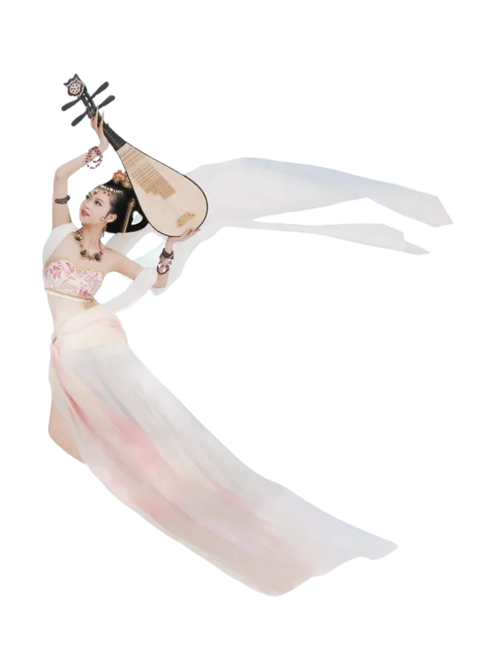 06 (8)免抠元素 免抠摄影 美女 人物 服装 古风 演奏 飞天