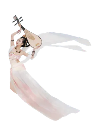 06 (8)免抠元素 免抠摄影 美女 人物 服装 古风 演奏 飞天