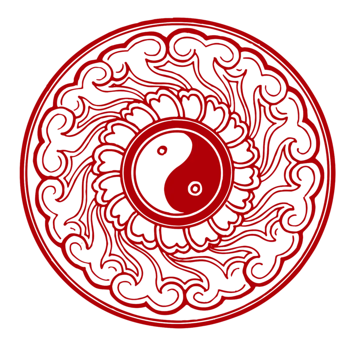 红色喜庆简约风传统吉祥纹样纹路纹理免扣PNG素材图片 (95)