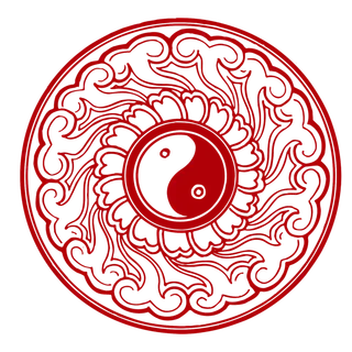 红色喜庆简约风传统吉祥纹样纹路纹理免扣PNG素材图片 (95)