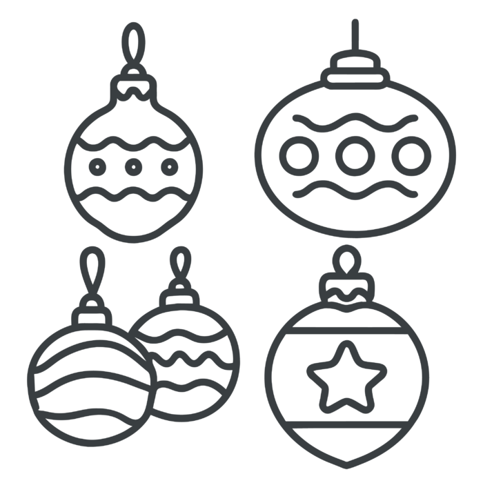 圣诞灯具矢量免扣素材