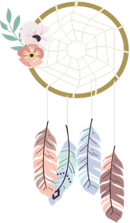 可爱羽毛花边挂饰素材