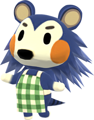 动森刺猬动物卡通素材