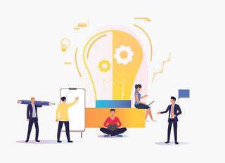 扁平化人物场景办公互联网等距ai矢量设计网页海报UI素材插画