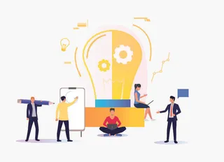 扁平化人物场景办公互联网等距ai矢量设计网页海报UI素材插画