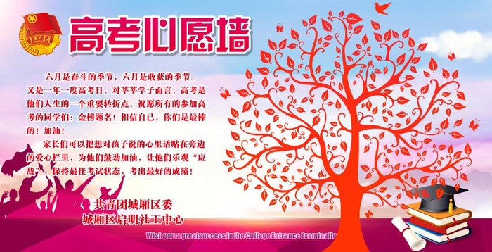 高考心愿墙展板