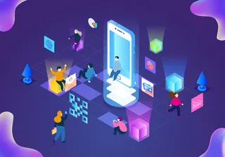 商务2.5D未来科技商务素材