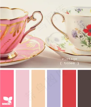 古董配色色卡色彩搭配