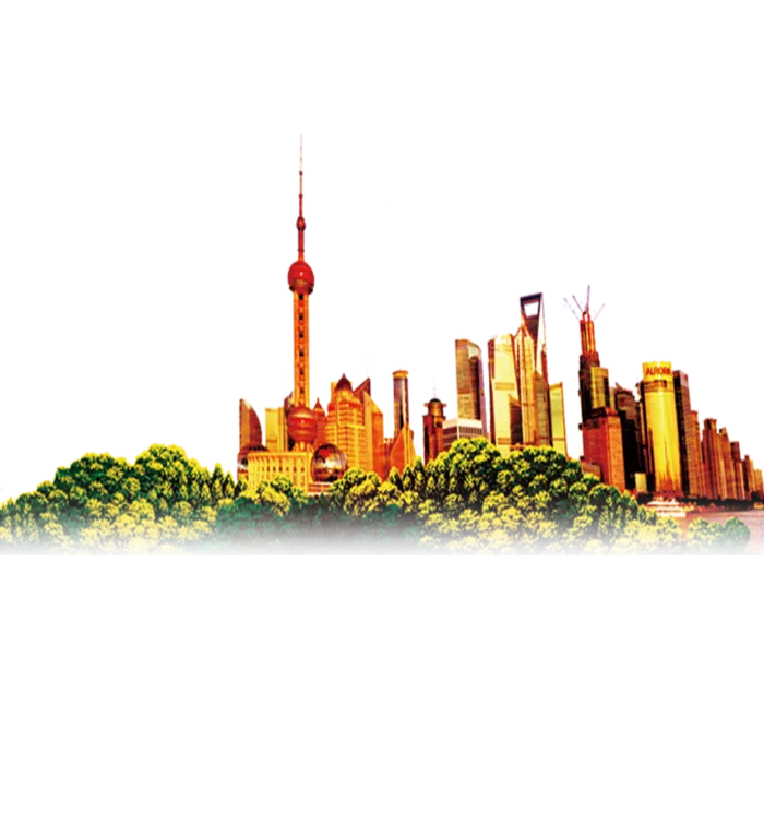 上海标志物建筑透明素材免扣