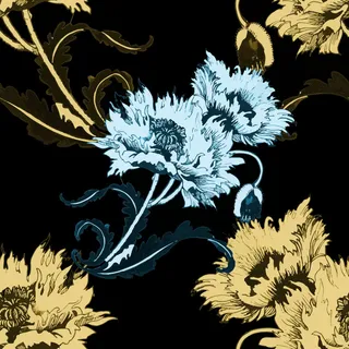 花卉唯美手绘花朵面料纹理手机壳布料面料印花服装矢量图案素材