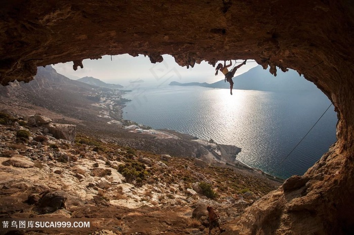 户外登山高清图片
