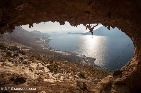户外登山高清图片