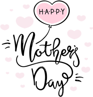 母亲节标题素材卡通