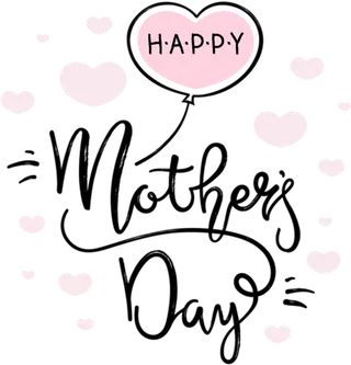 母亲节标题素材卡通