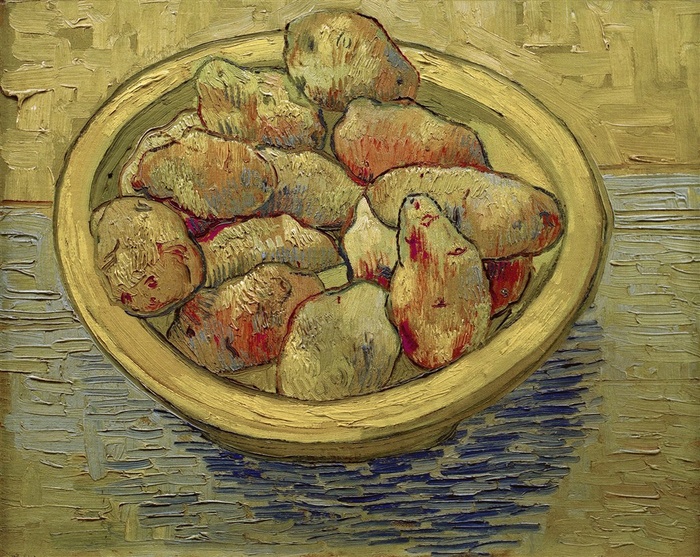 梵高静物作品土豆油画图片
