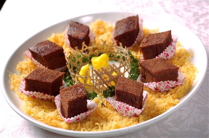 农家蜂巢糕美食素材