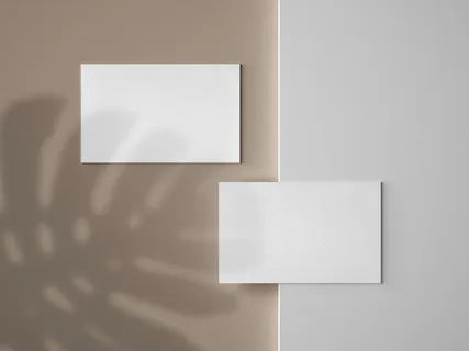 光影正反面高级感名片样机