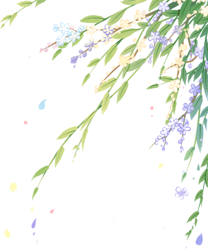 春天绿色春季水墨柳树柳条柳叶春季海报设计PNG免扣素材